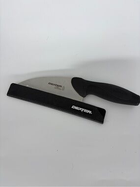 Dexter DuoGlide 40033 Hook All-Purpose Chefs Knife Black Sheath 8” Made in USA